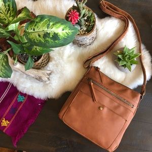 NEW Crossbody Purse with Crochet Strap